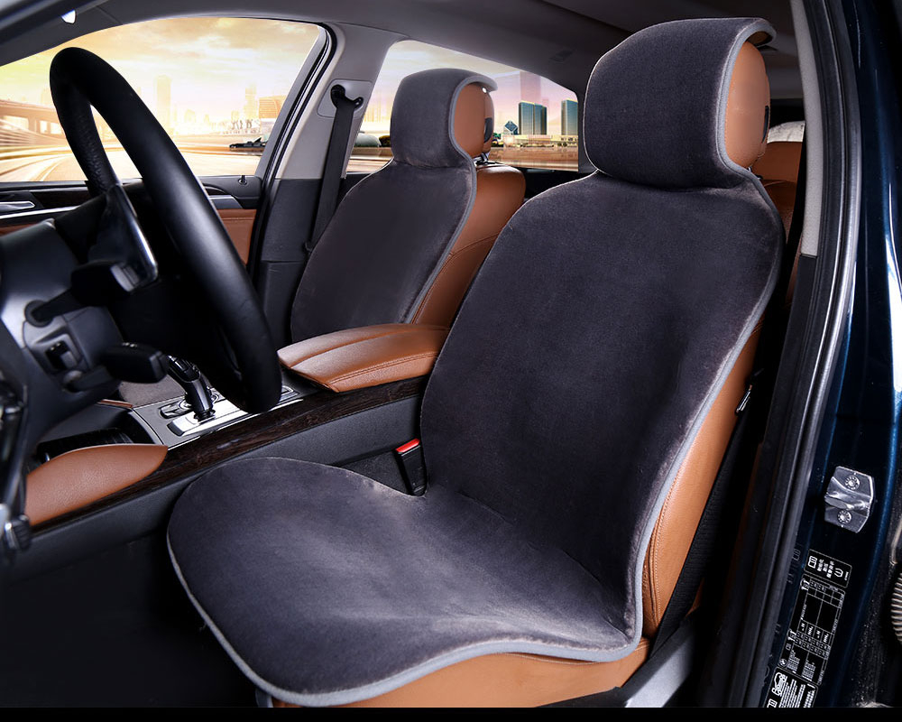 Faux Fur Car Seat Cover Car Accessories Color Name : Black 1 Front|Yellow 2 pc|White 2 pc|Gray 2 pc|Beige 2 pc|Black 2 pc|Red 2 pc 