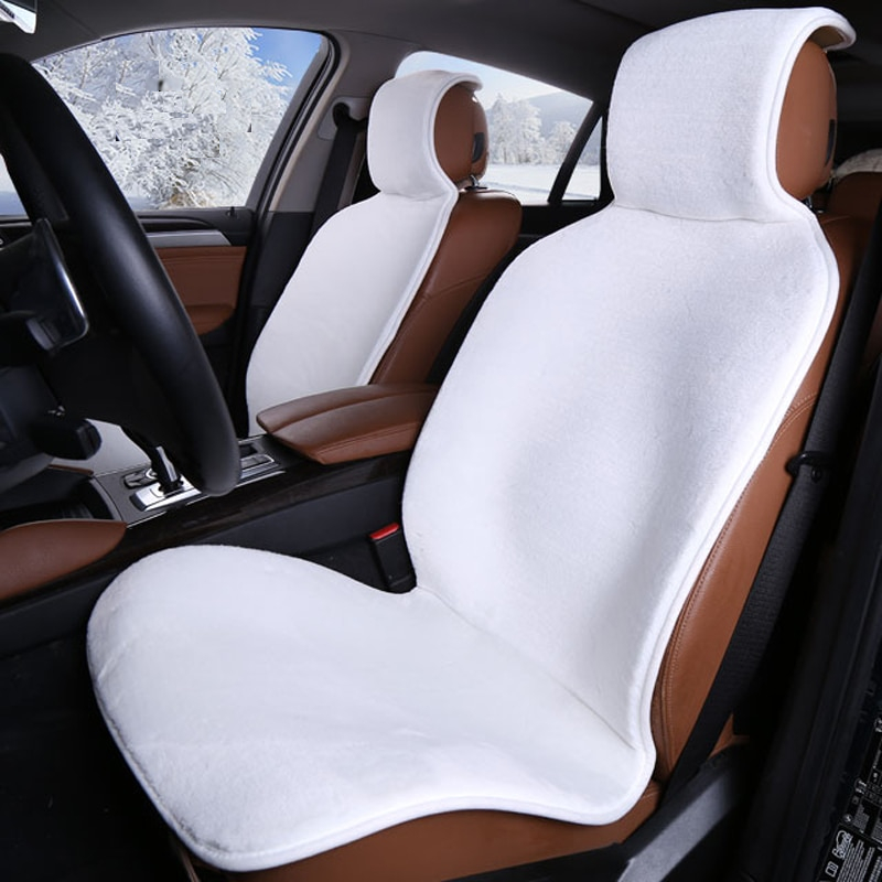 Faux Fur Car Seat Cover Car Accessories Color Name : Black 1 Front|Yellow 2 pc|White 2 pc|Gray 2 pc|Beige 2 pc|Black 2 pc|Red 2 pc 